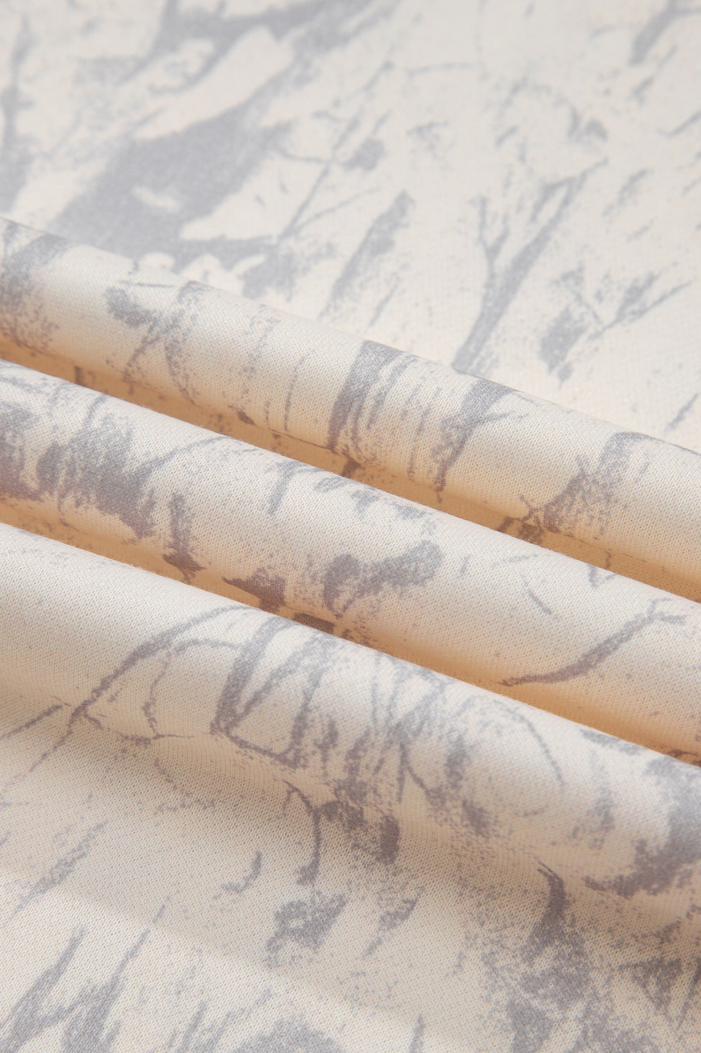 Khaki Camo Mock Neck Baggy Sweatshirt