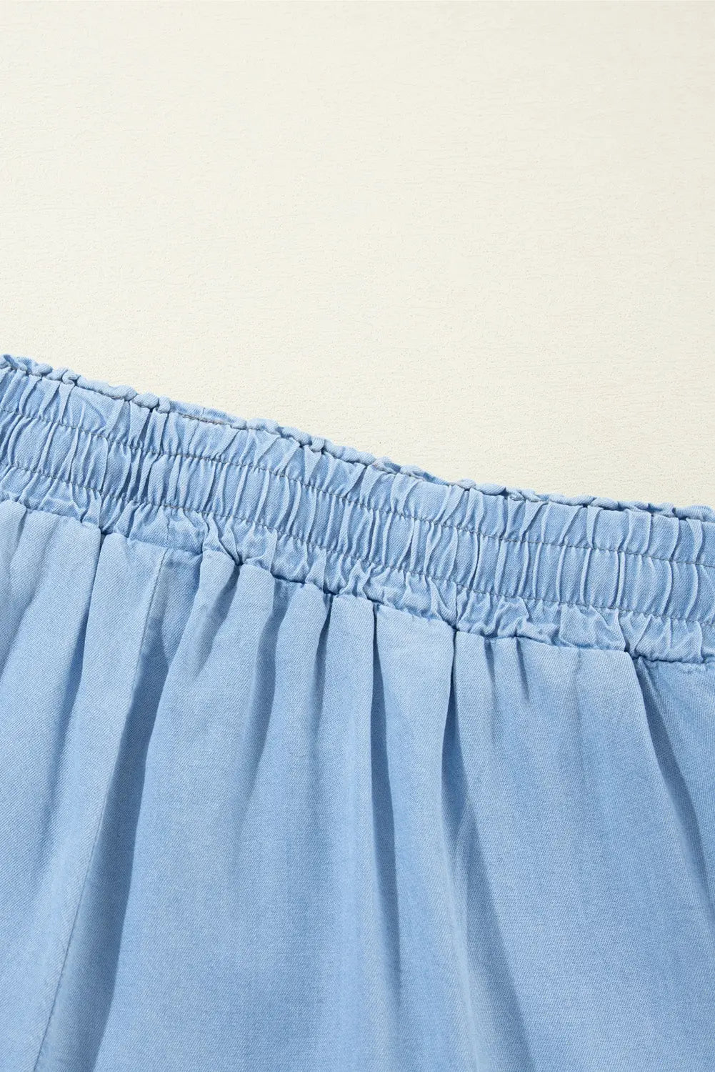 Myosotis Drawstring Elastic Waistband Wide Leg Denim Pants Dear-Lover Dropshipping