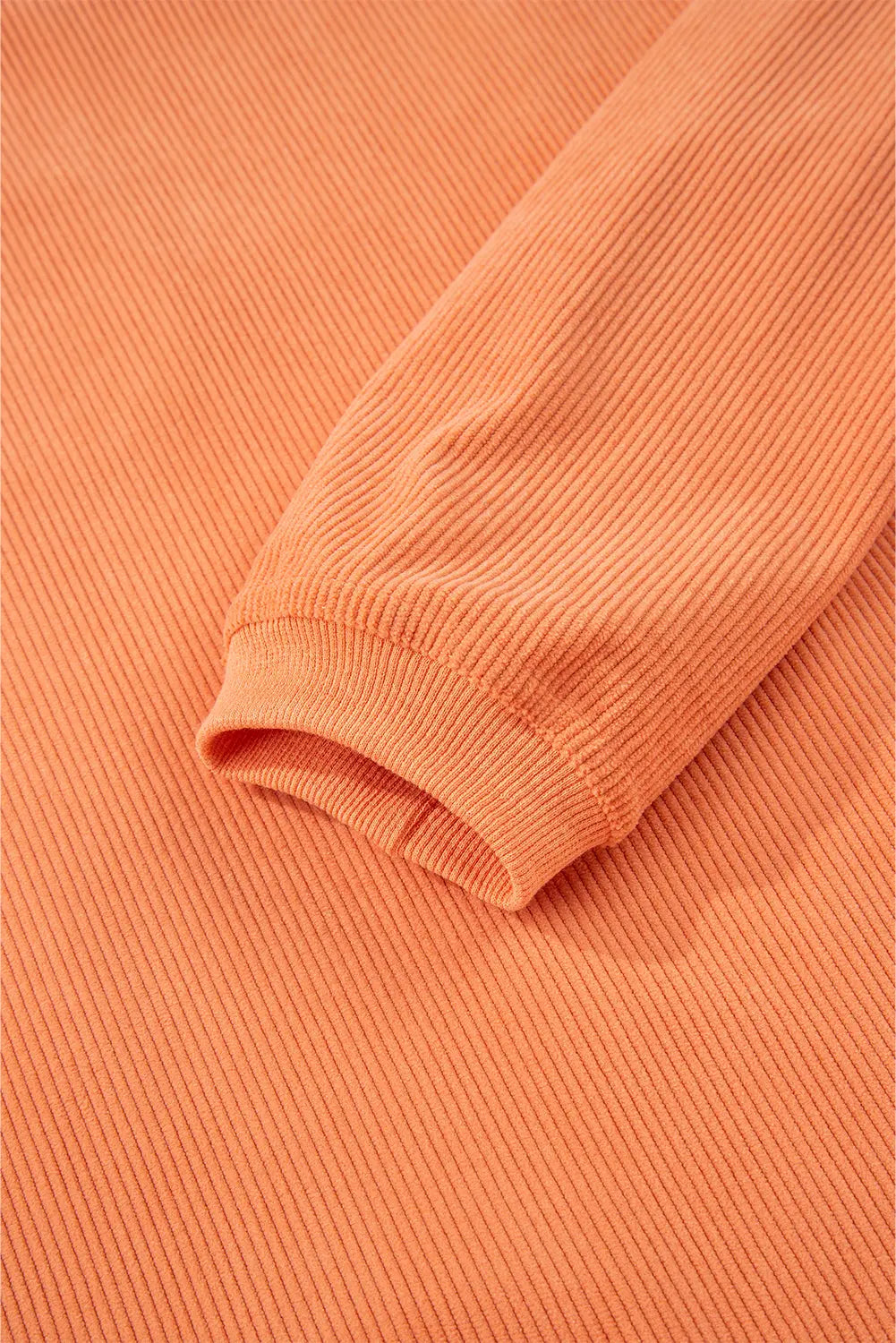 Orange Sequin Pumpkin Patched Twisted Rib Baggy Sweatshirt Dear-Lover Dropshipping