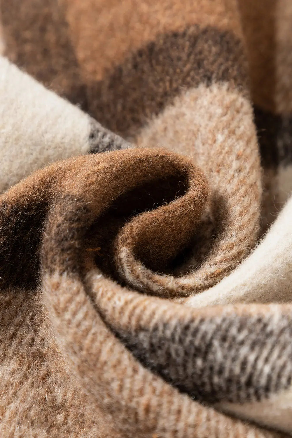 Light French Beige Flannel Plaid Double Flap Pocket Shacket Dear-Lover Dropshipping