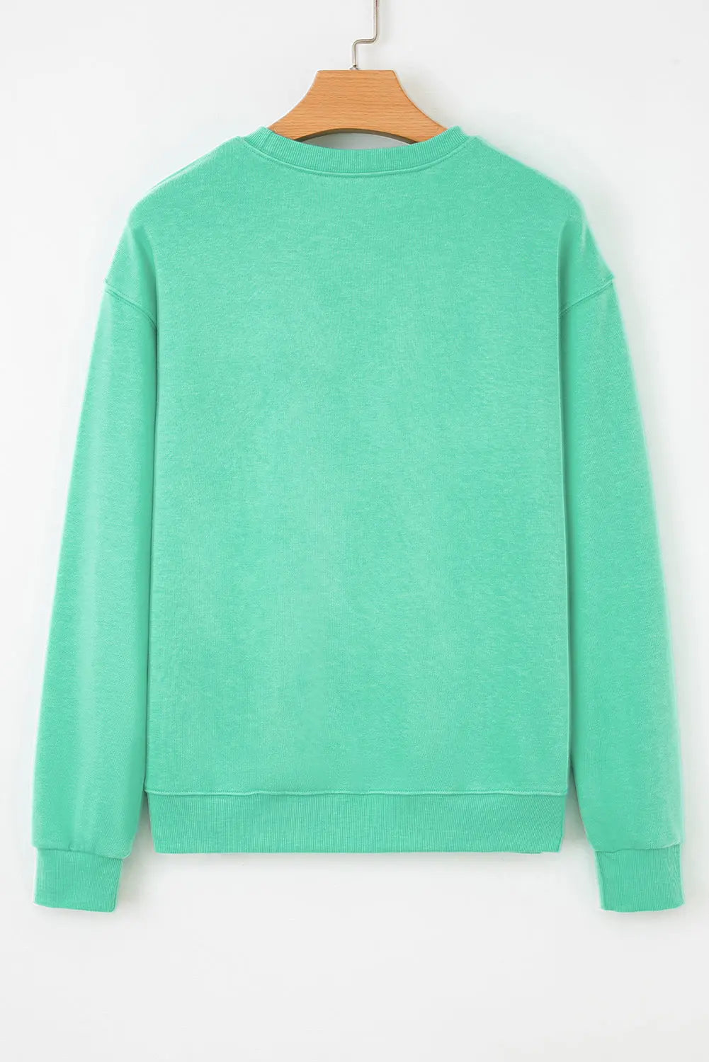 Aruba Blue Cute Halloween Ghost Embroidered Casual Sweatshirt Dear-Lover Dropshipping