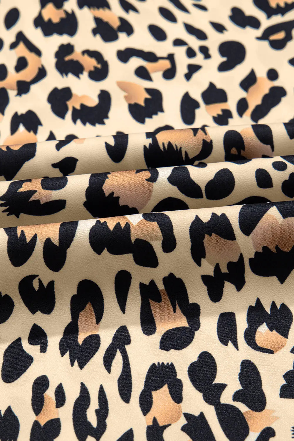 Parchment Leopard Drawstring Elastic Waistband Flowy Wide Leg Pants Dear-Lover Dropshipping