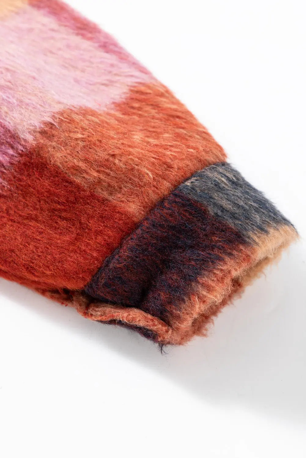 Orange Plaid Print Flap Pockets Buttoned Casual Plus Size Jacket Dear-Lover Dropshipping