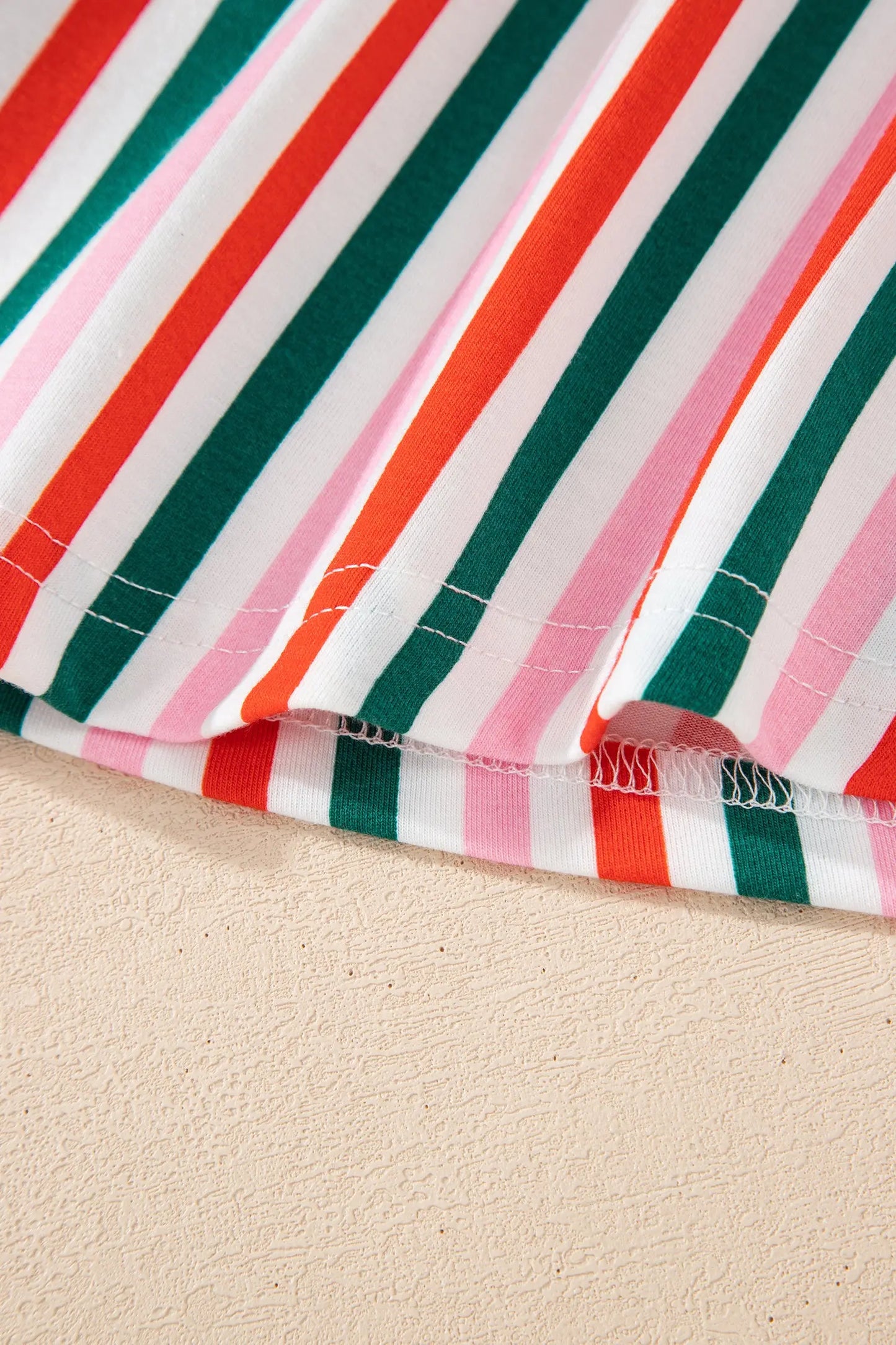 Pink Stripe Christmas Long Sleeve Shirt Style Lounge Dress Dear-Lover Dropshipping