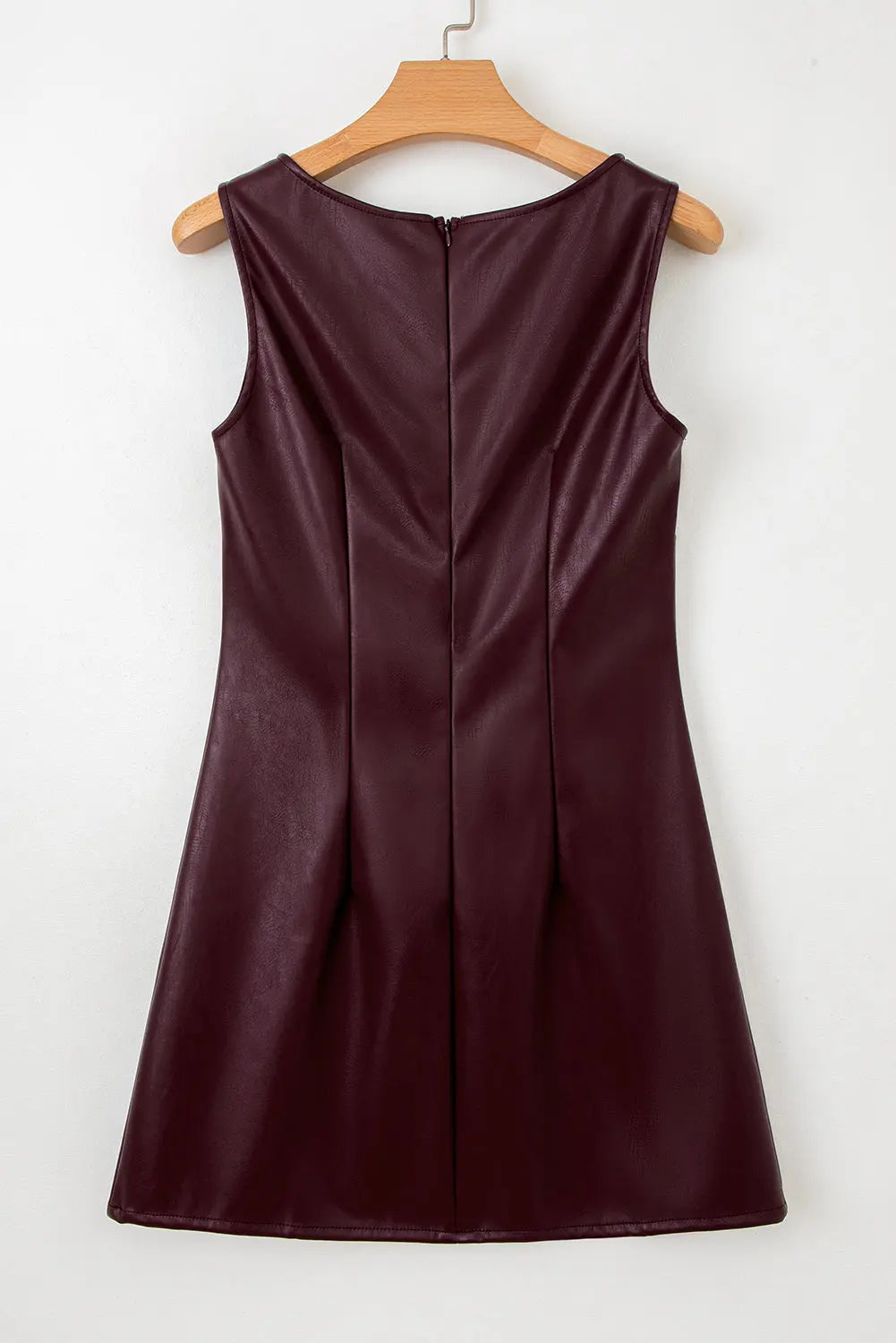 Wild Ginger Vegan Leather Sleeveless Mini Dress Dear-Lover Dropshipping