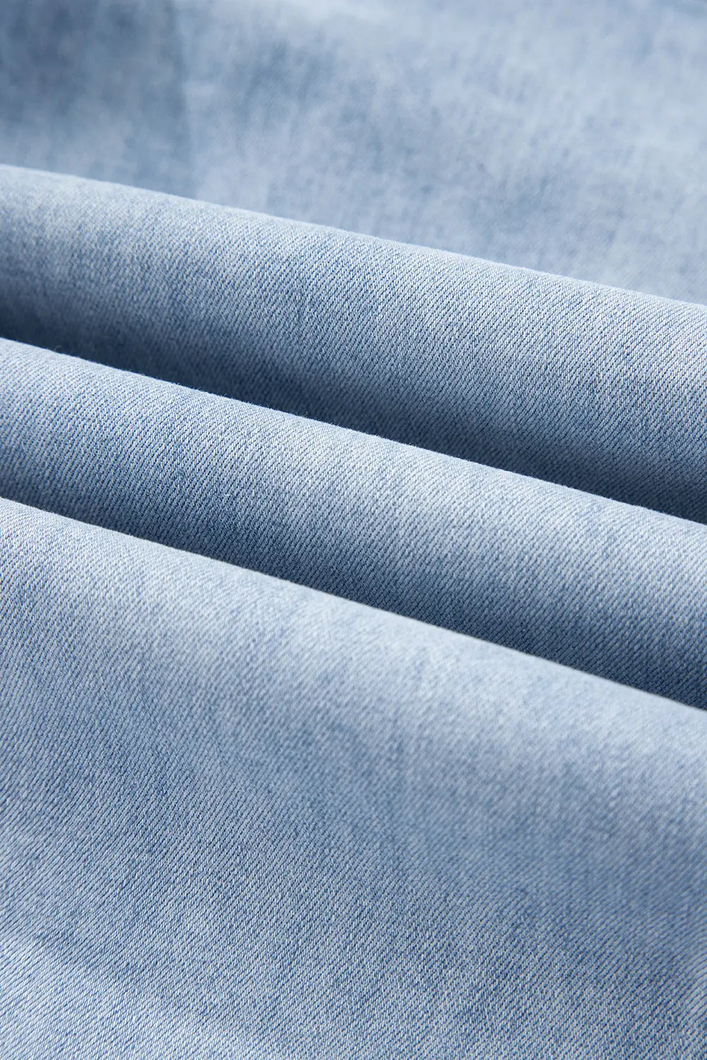 Beau Blue Drawstring Seam Detail Raw Hem Wide Leg Denim Pants Dear-Lover Dropshipping