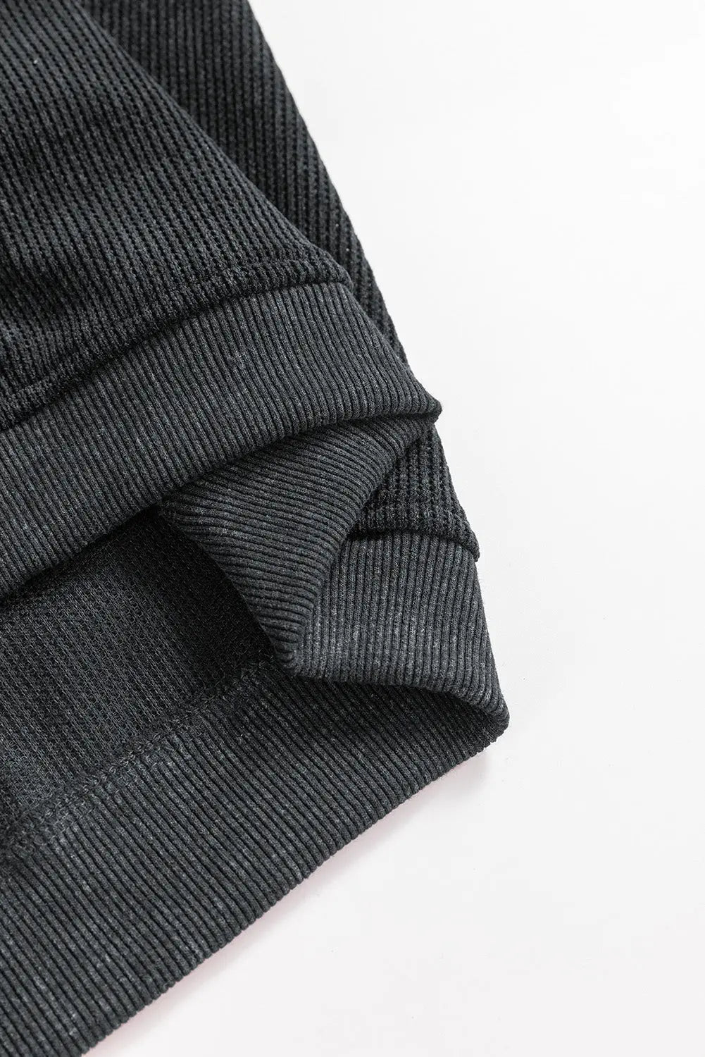 Black Halloween Ghost Corded Crew Neck Loose Sweatshirt Dear-Lover Dropshipping