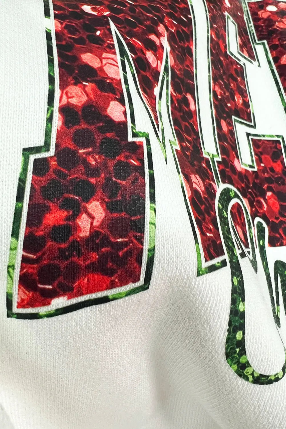 Beige MERRY Christmas Heat Transfer Printing Crewneck Pullover Sweatshirt Dear-Lover Dropshipping