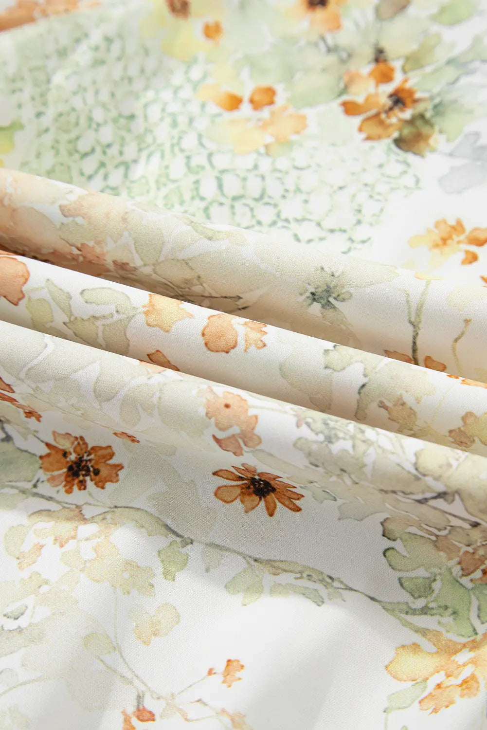 Yellow Floral Print Half Zip Hooded Long Sleeve Top Dear-Lover Dropshipping