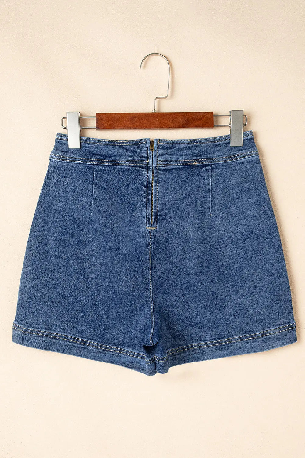 Ashleigh Blue Faux Wrapped Mini Denim Skort Dear-Lover Dropshipping