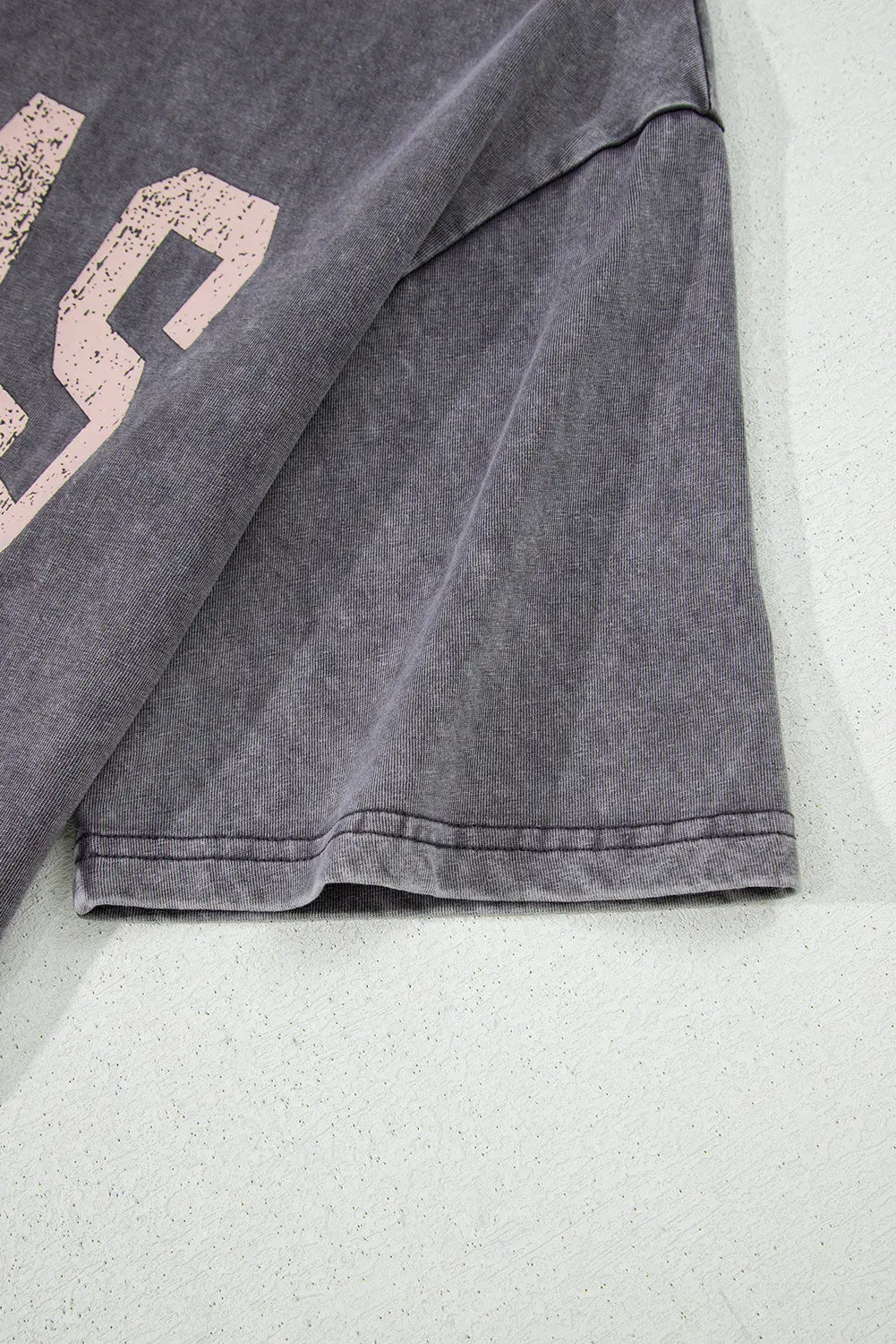 Medium Grey TEXAS Steer Head Graphic Mineral Wash Oversized T Shirt Dear-Lover Dropshipping