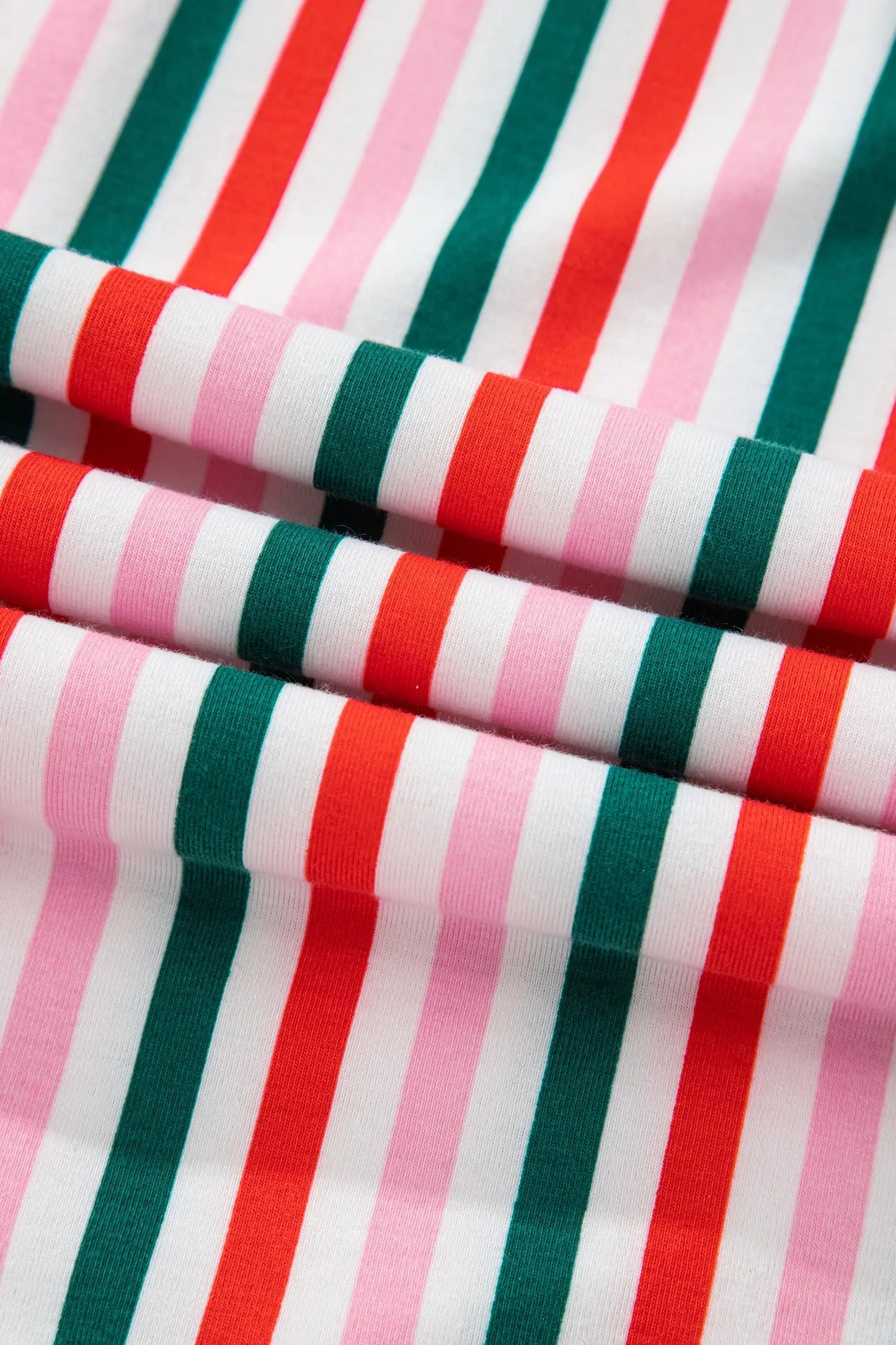 Pink Stripe Christmas Long Sleeve Shirt Style Lounge Dress Dear-Lover Dropshipping