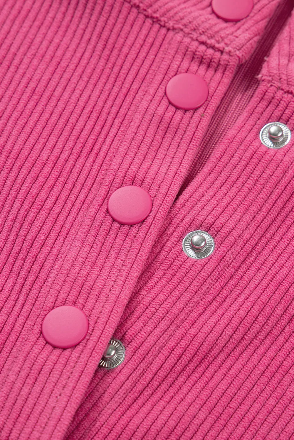 Peach Blossom Half Button Pullover Drawstring Pants Solid Color Corduroy 2pcs Outfit Dear-Lover Dropshipping