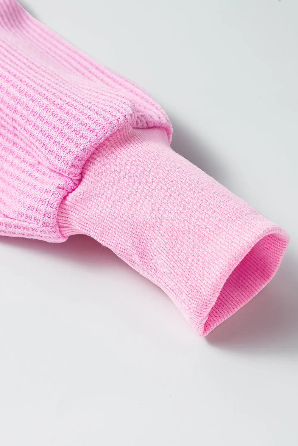 Bonbon Waffle Knit Exposed Seam High Low Top Dear-Lover Dropshipping