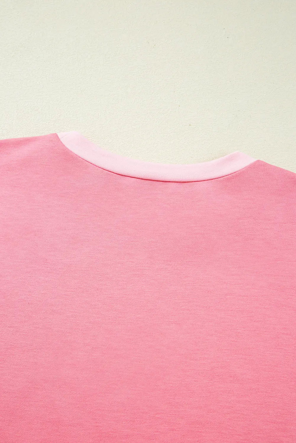 Peach Blossom Two Tones Patchwork Half Sleeve Plus Size T Shirt Dear-Lover Dropshipping