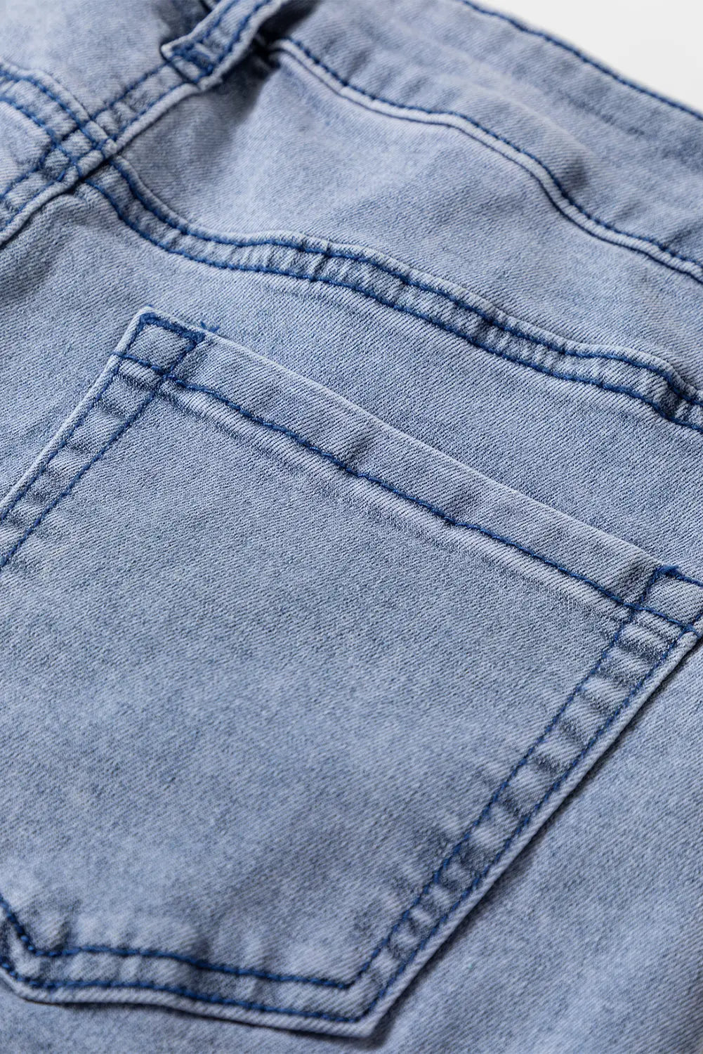 Beau Blue High Waist Button Zip Fly Bell Bottom Jeans Dear-Lover Dropshipping