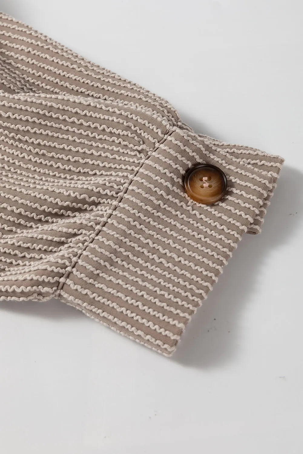 Smoke Gray Solid Corded Drop Shoulder Plus Size Shacket Dear-Lover Dropshipping