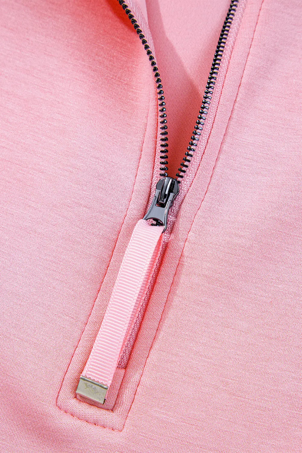 Pink Half Zip Sporty Pullover Mini Skirt 2pcs Outfit Dear-Lover Dropshipping