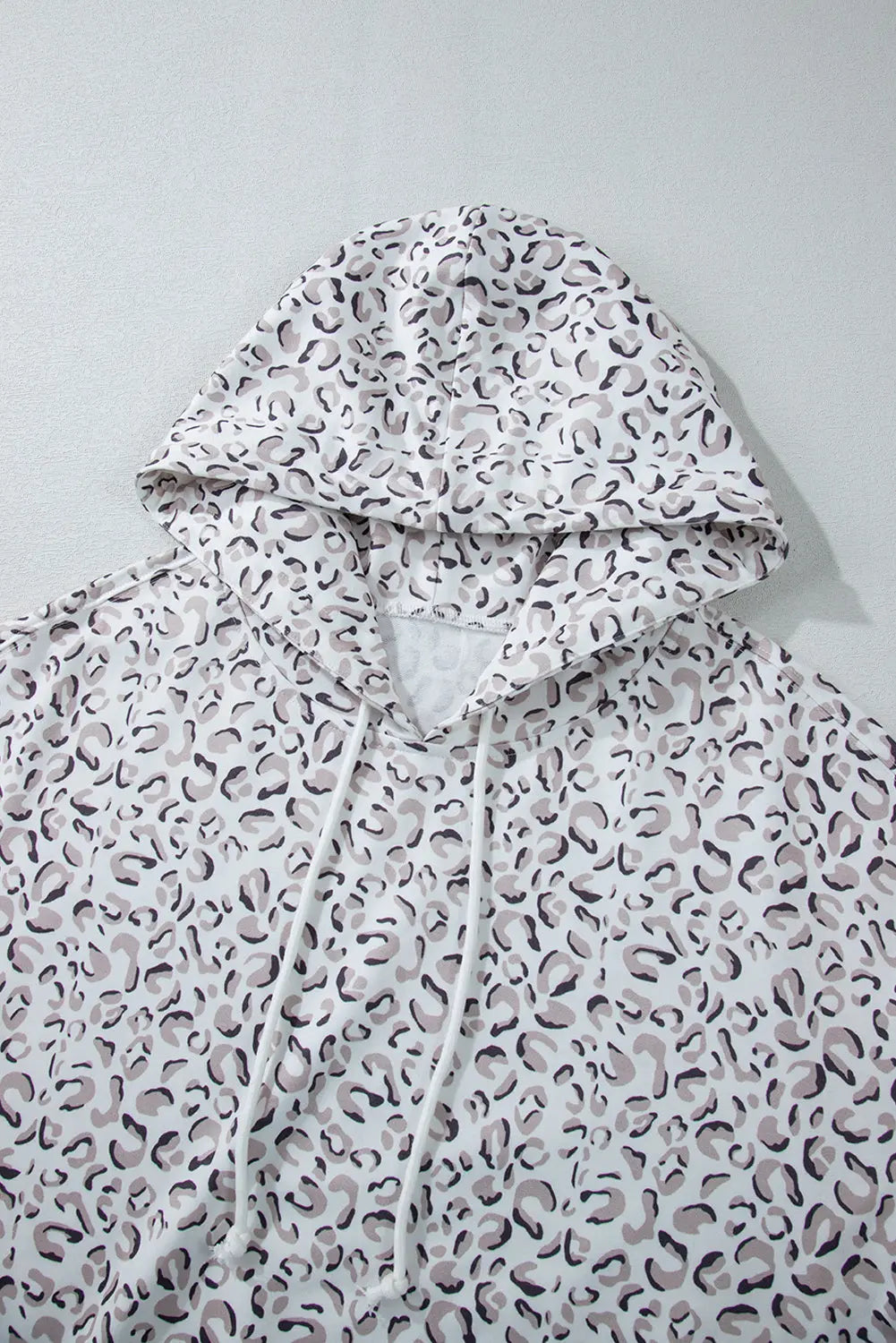 White Classic Leopard Hoodie and Shorts Set Dear-Lover Dropshipping