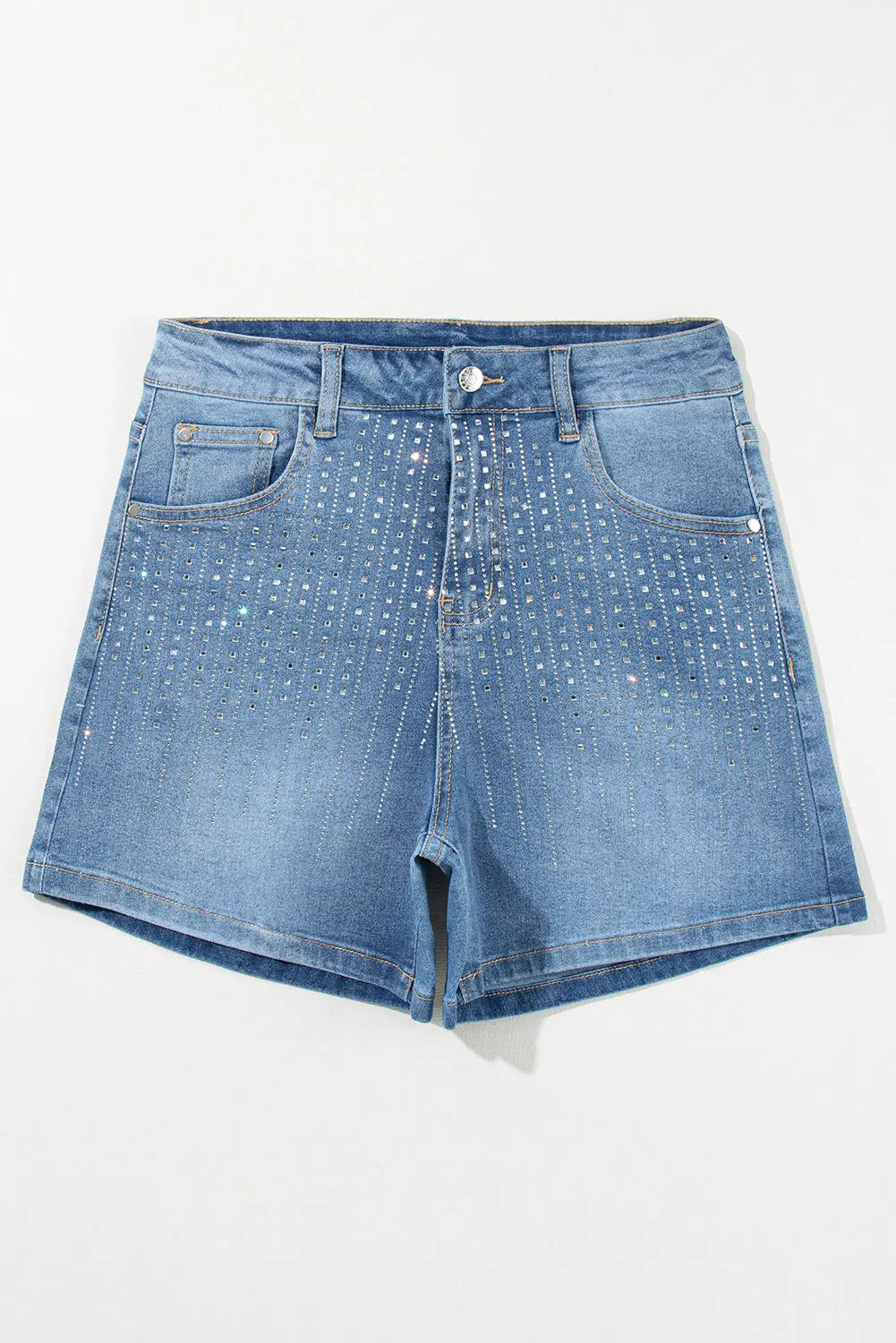 Ashleigh Blue Rhinestone Embellished Denim Shorts Dear-Lover Dropshipping