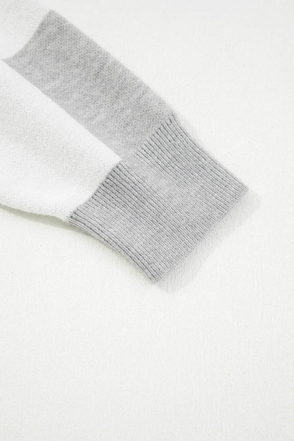 Gray Plus Size Checkered Pattern Button Polo Collar Split Sweater Dear-Lover Dropshipping