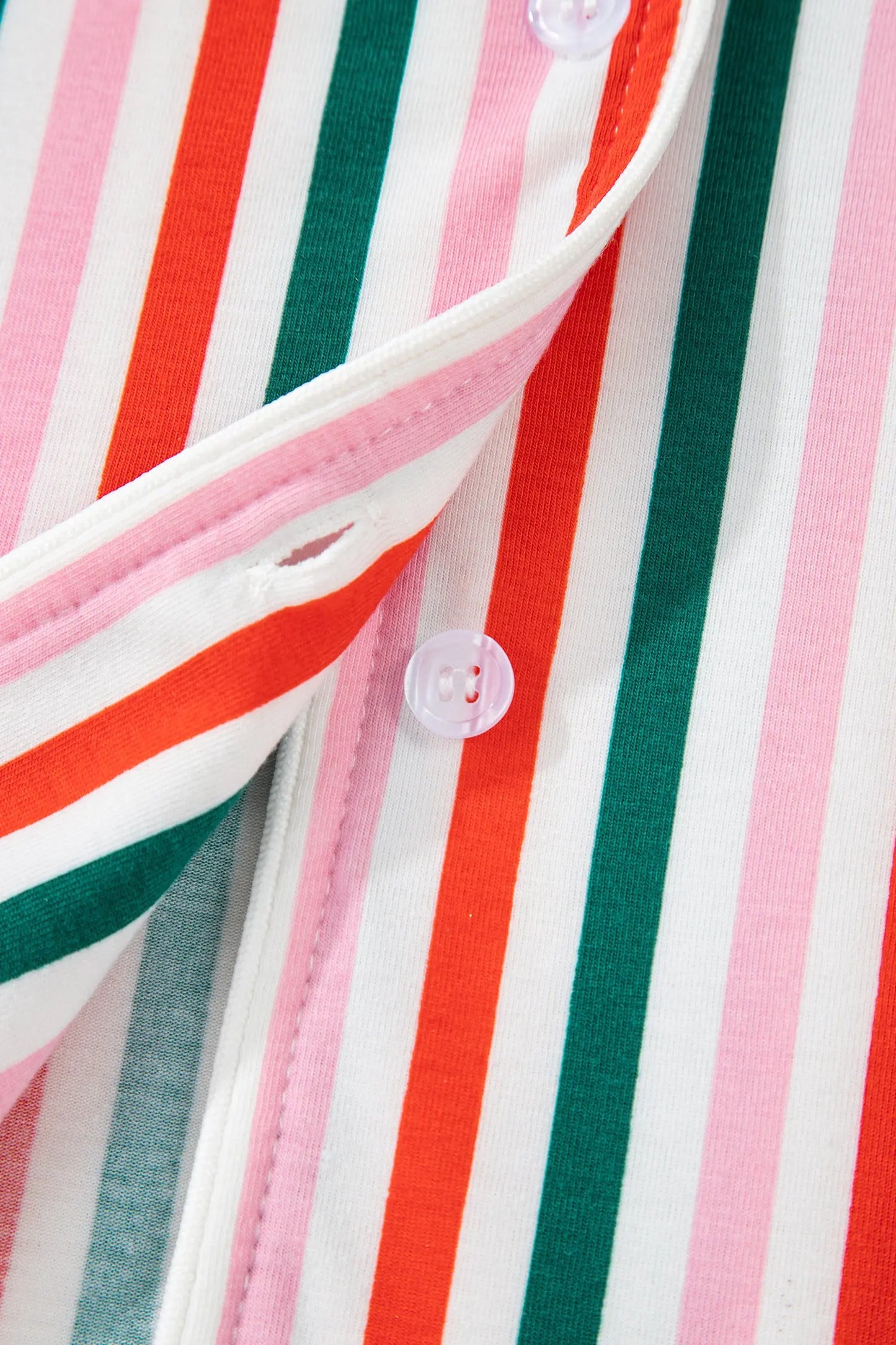 Pink Stripe Christmas Long Sleeve Shirt Style Lounge Dress Dear-Lover Dropshipping