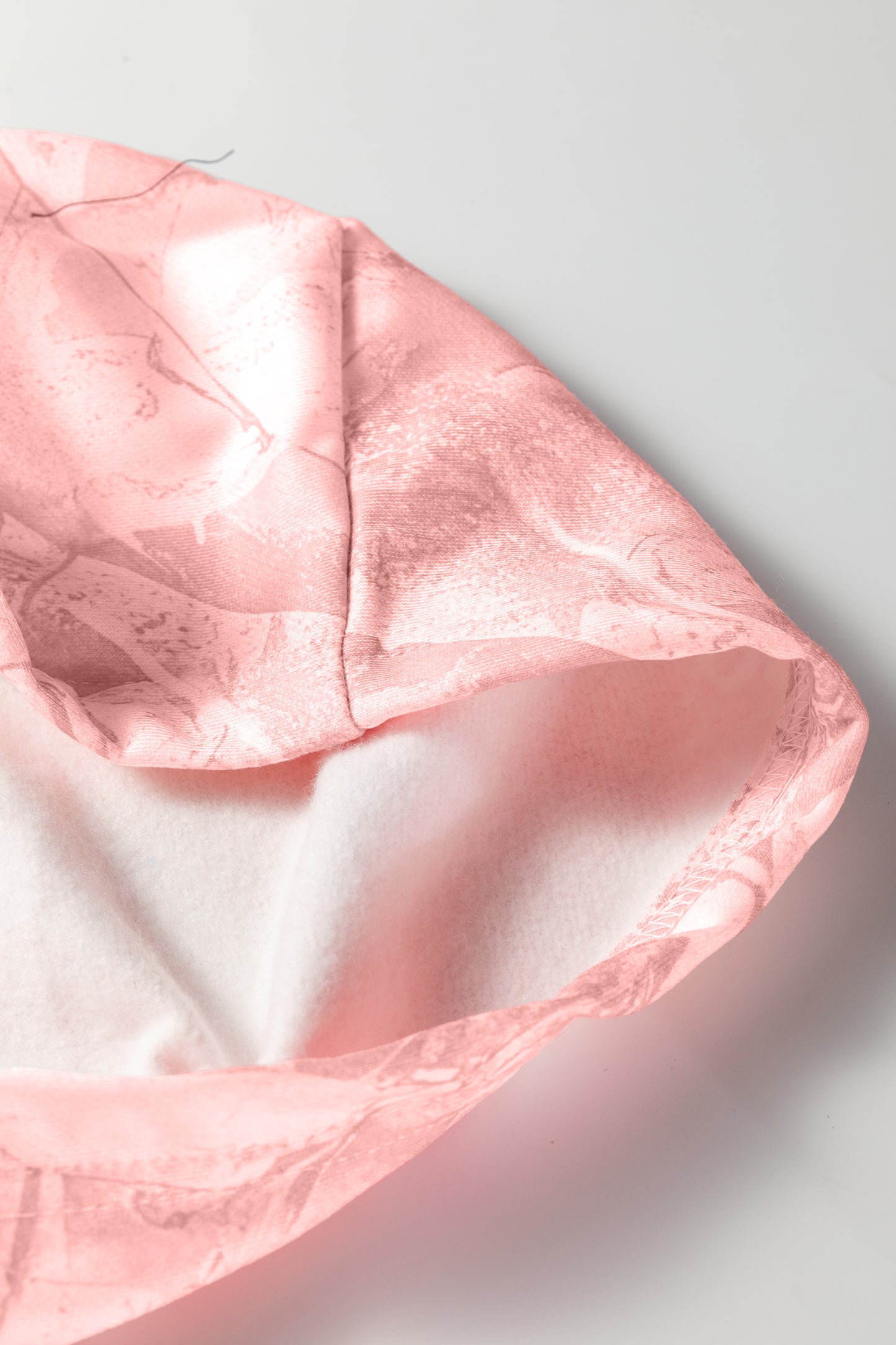 Light Pink Camouflage Woodland Print Oversized Sporty Hoodie