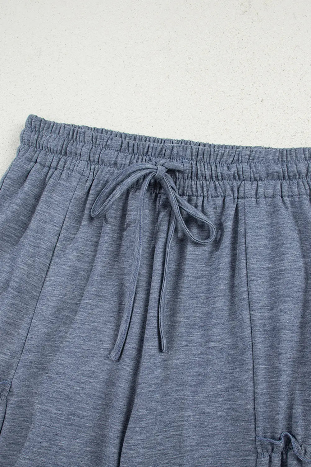 Frilled Detail Wide Leg Drawstring Elastic Waistband Pants Dear-Lover Dropshipping