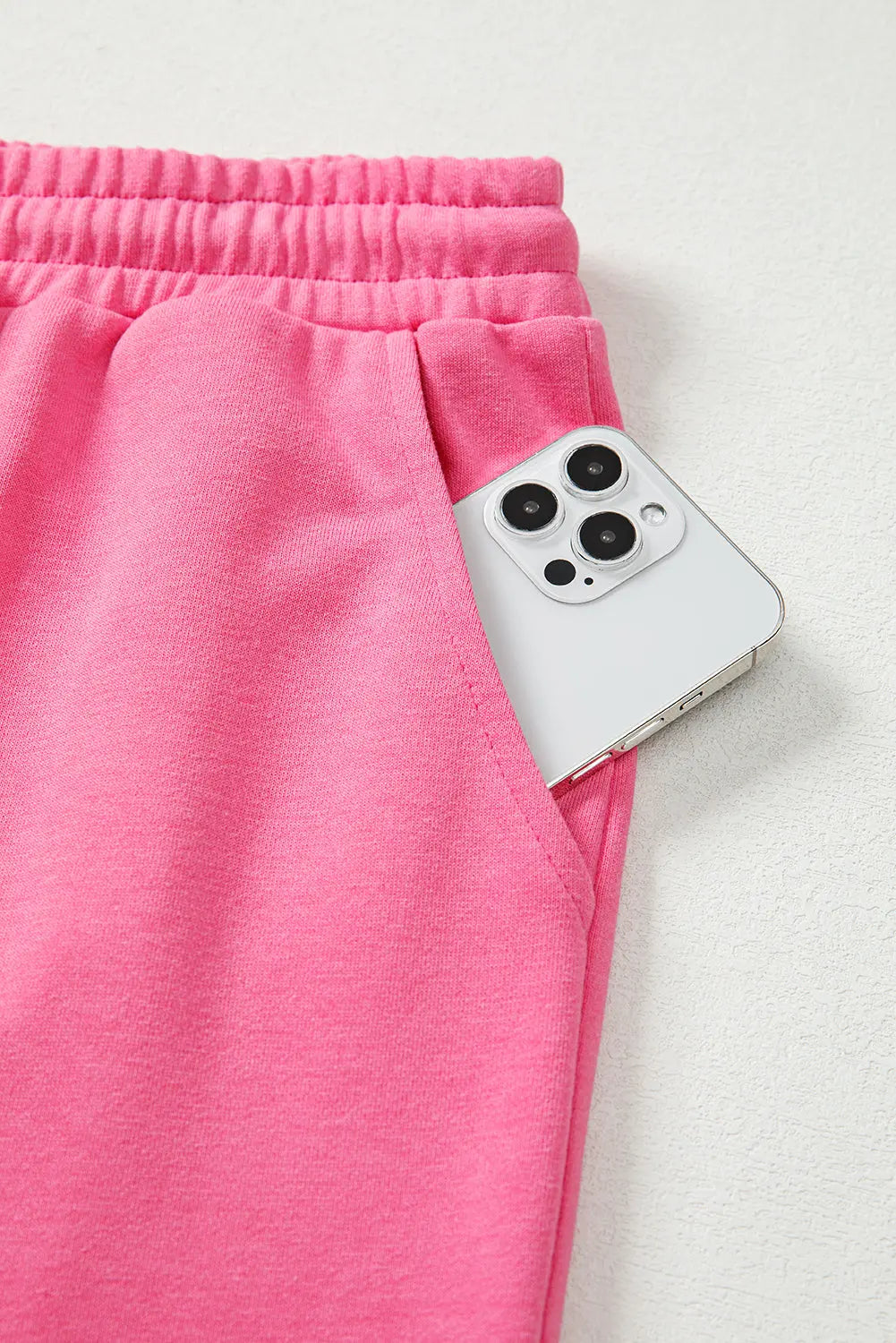 Bright Pink Plus Size Henley Drop Shoulder Pullover and Jogger Pants Two Piece Set Dear-Lover Dropshipping