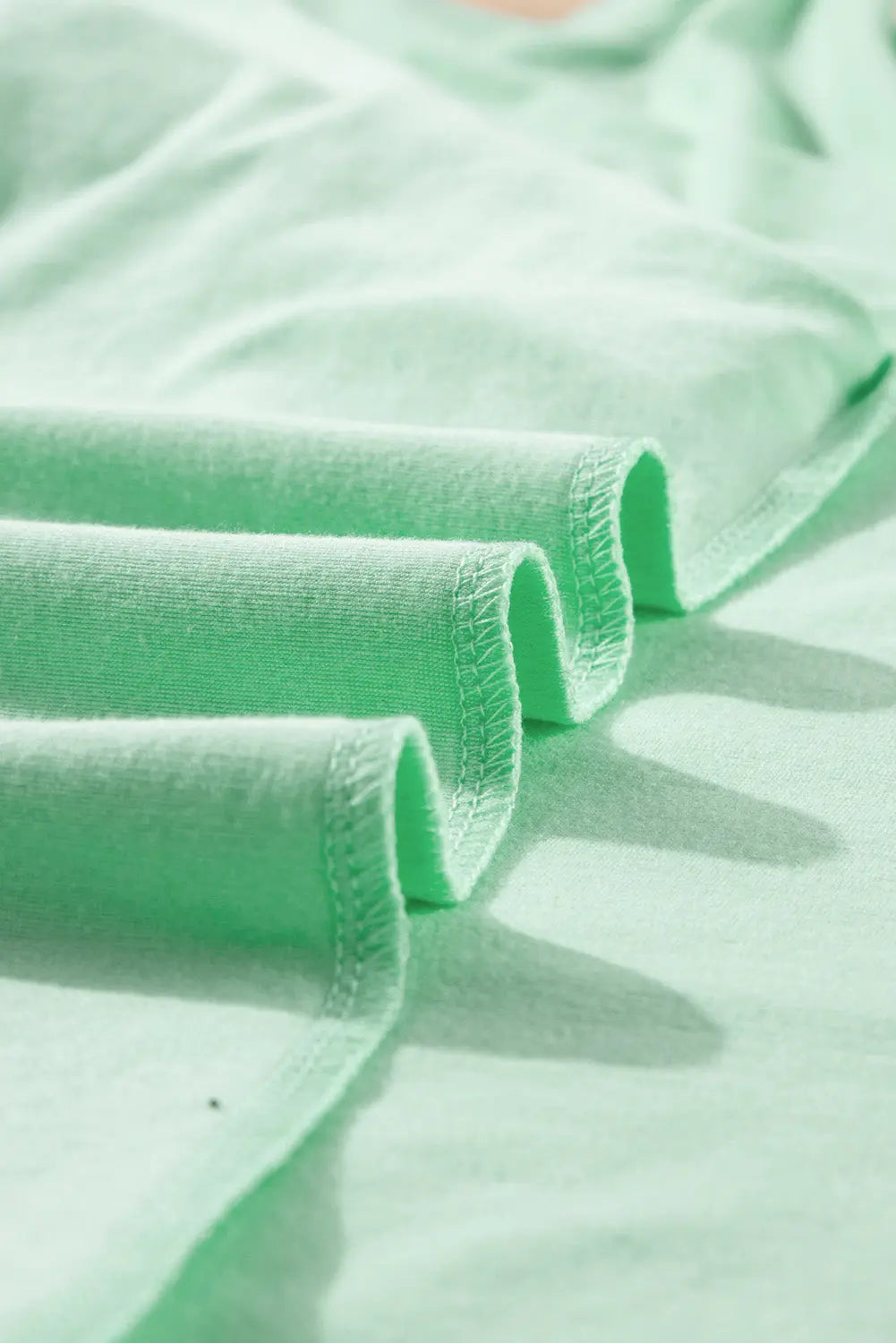 Iceland Blue Round Neck Rolled Sleeve Plus Size T-shirt Dear-Lover Dropshipping