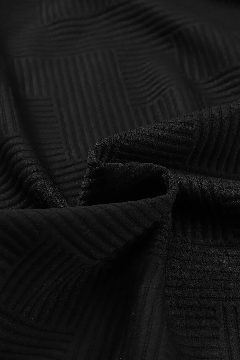 Black Solid Textured Flap Pocket Buttoned Shacket Dear-Lover Dropshipping