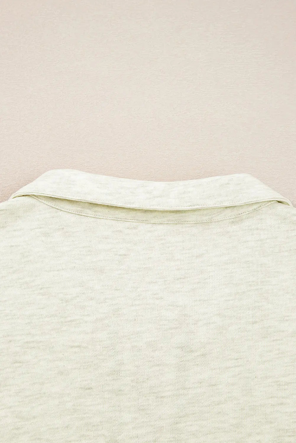 Light Grey Contrast Striped Patchwork Zip Collar Pullover Sweatshirt Dear-Lover Dropshipping