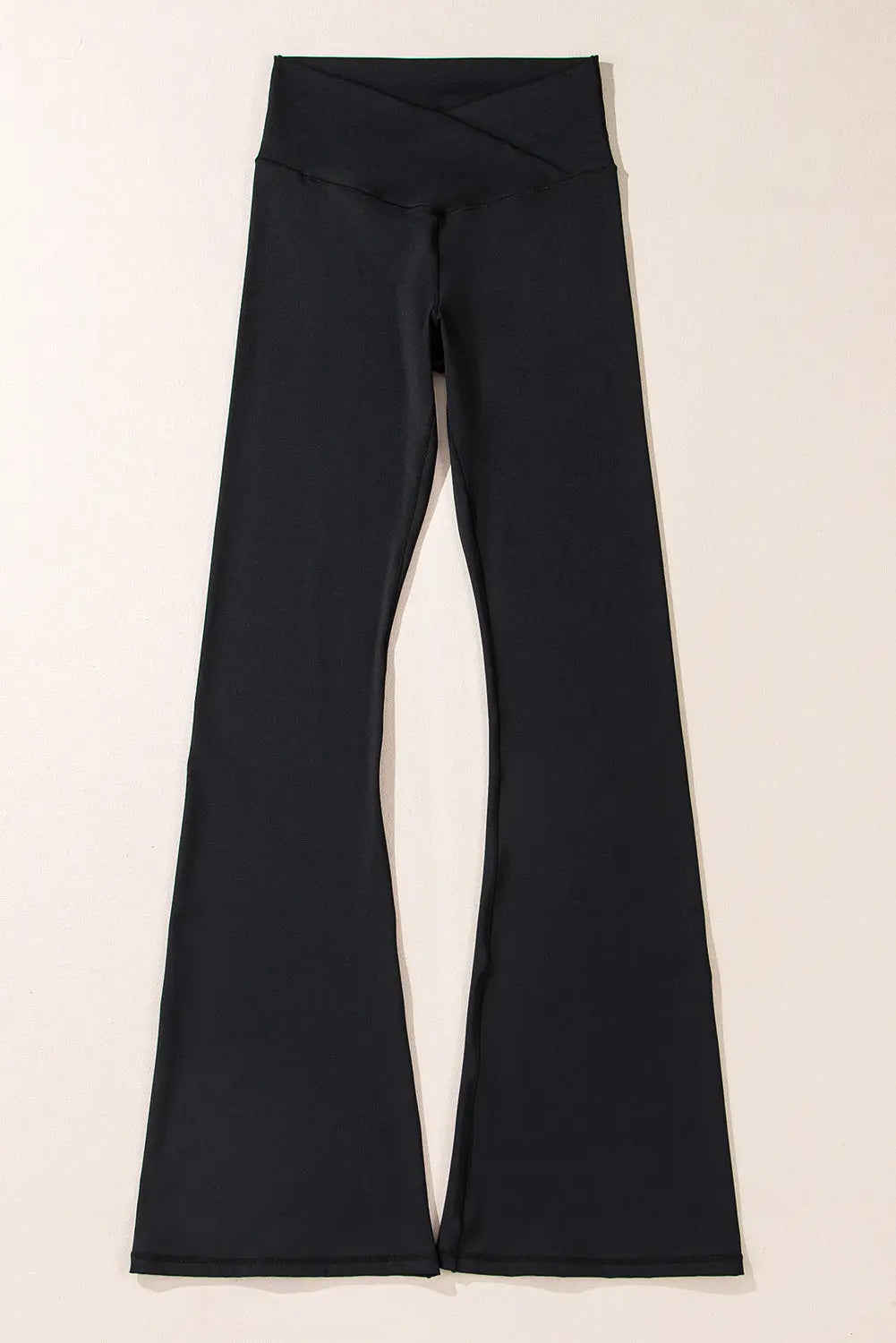 Black V Shape High Waist Flared Leggings Dear-Lover Dropshipping