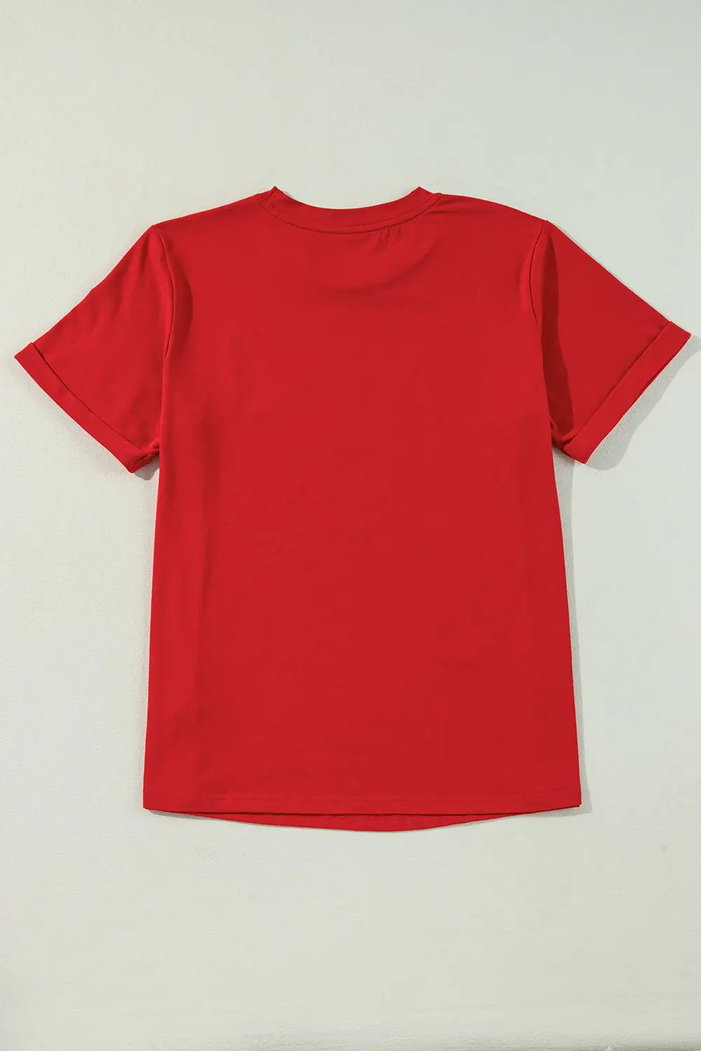 Red Sequined Christmas Tree Graphic Crewneck T Shirt Dear-Lover Dropshipping