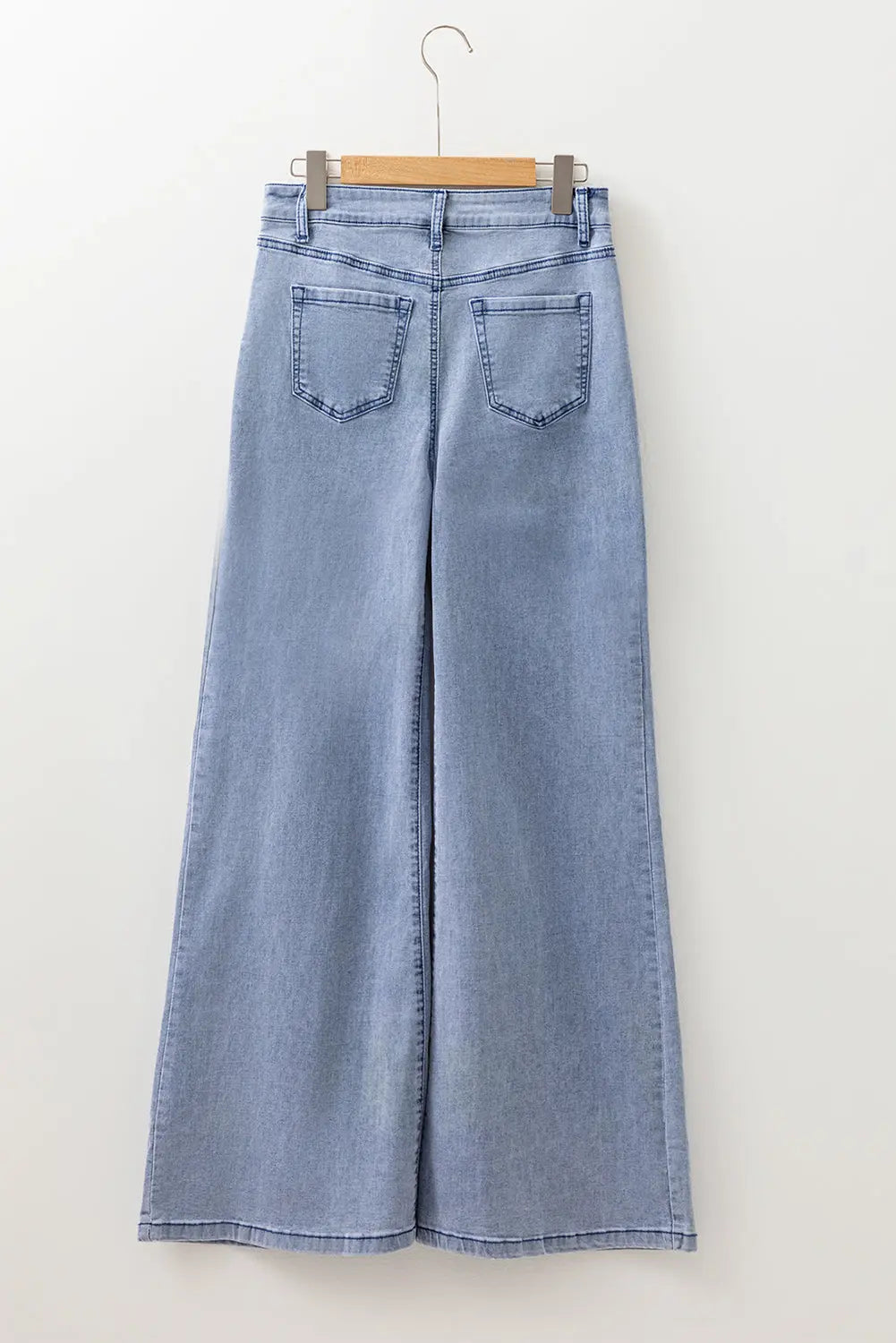 Beau Blue High Waist Button Zip Fly Bell Bottom Jeans Dear-Lover Dropshipping