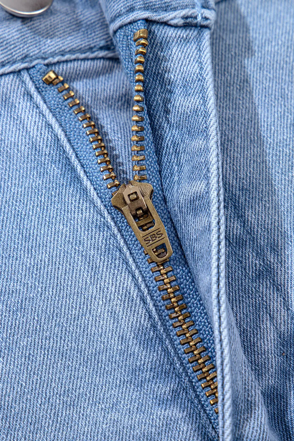 Dusk Blue Pleated Patchwork Wide Leg Lightweight Denim Shorts Dear-Lover Dropshipping