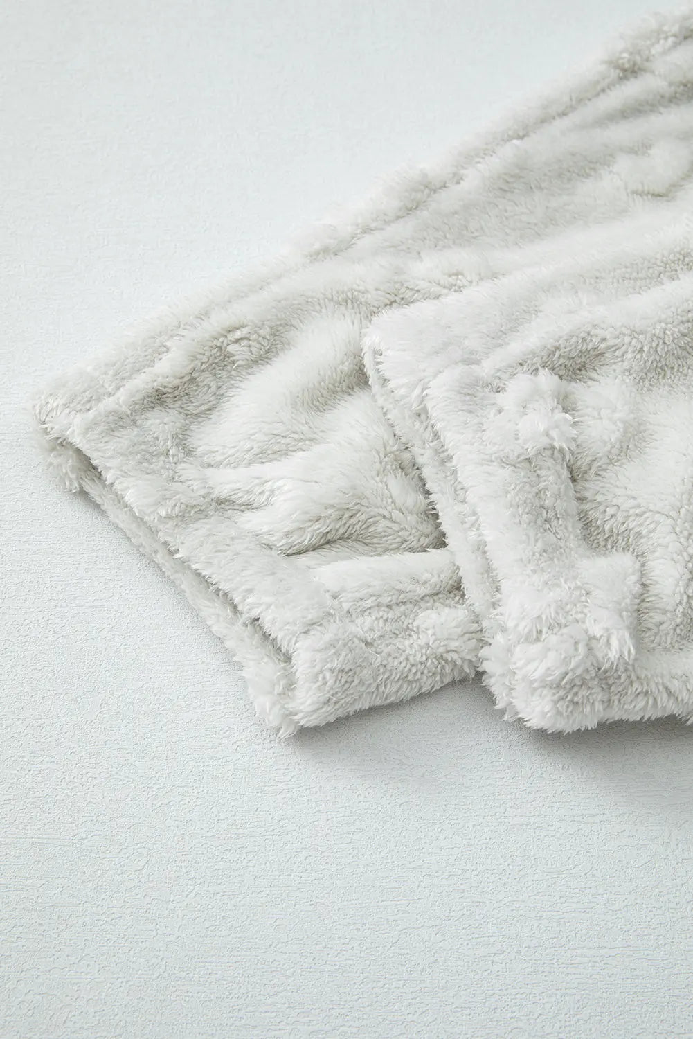 Light Grey Leopard Textured Loose Fit Fleece Lounge Set Dear-Lover Dropshipping