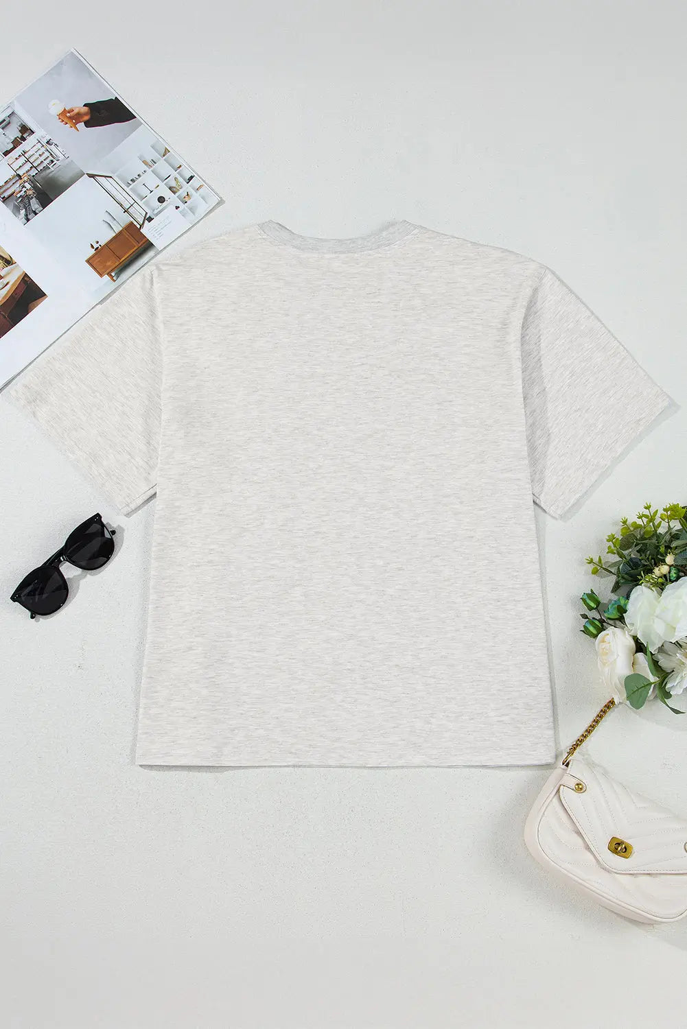 Light Grey Yee Haw Western Fashion Print Plus Size Tee Dear-Lover Dropshipping