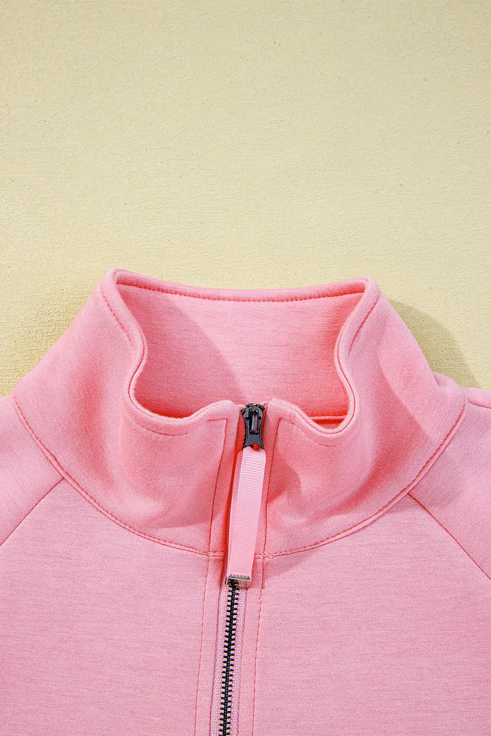 Pink Half Zip Sporty Pullover Mini Skirt 2pcs Outfit Dear-Lover Dropshipping